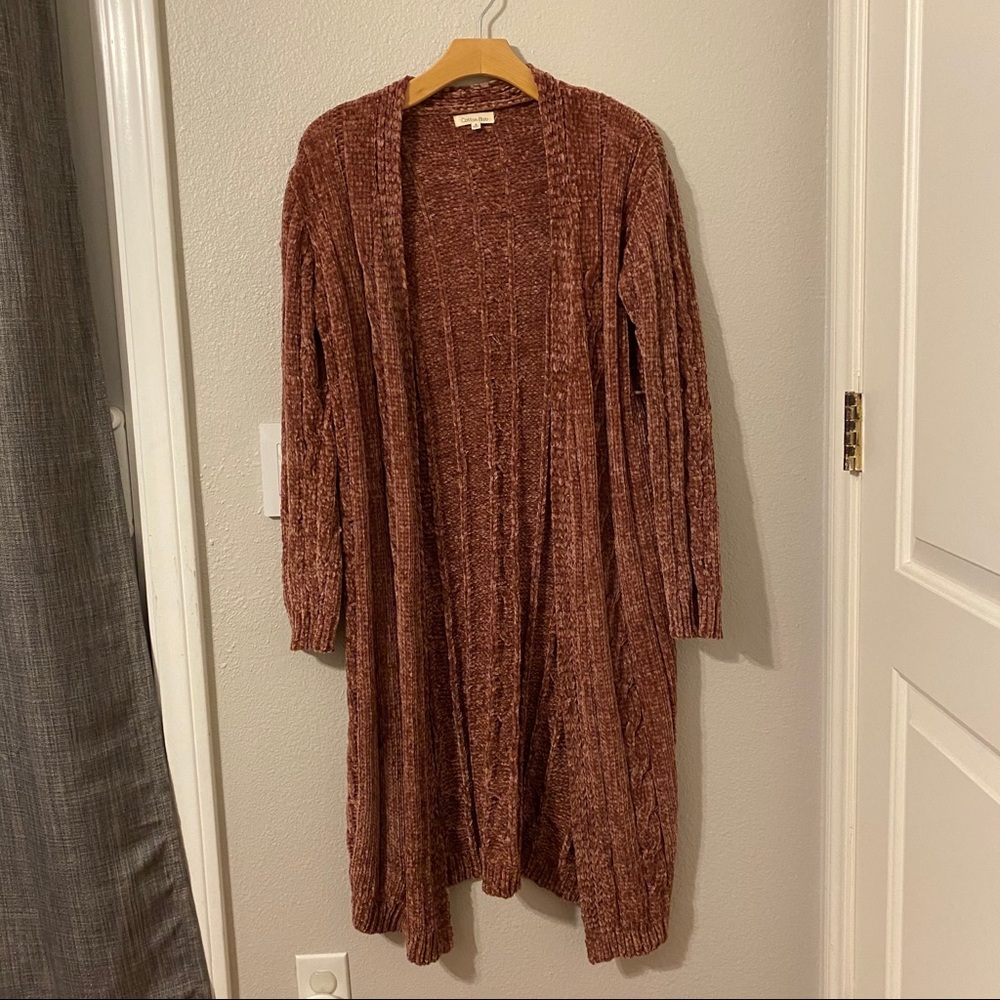 Velvet Knit Cardigan